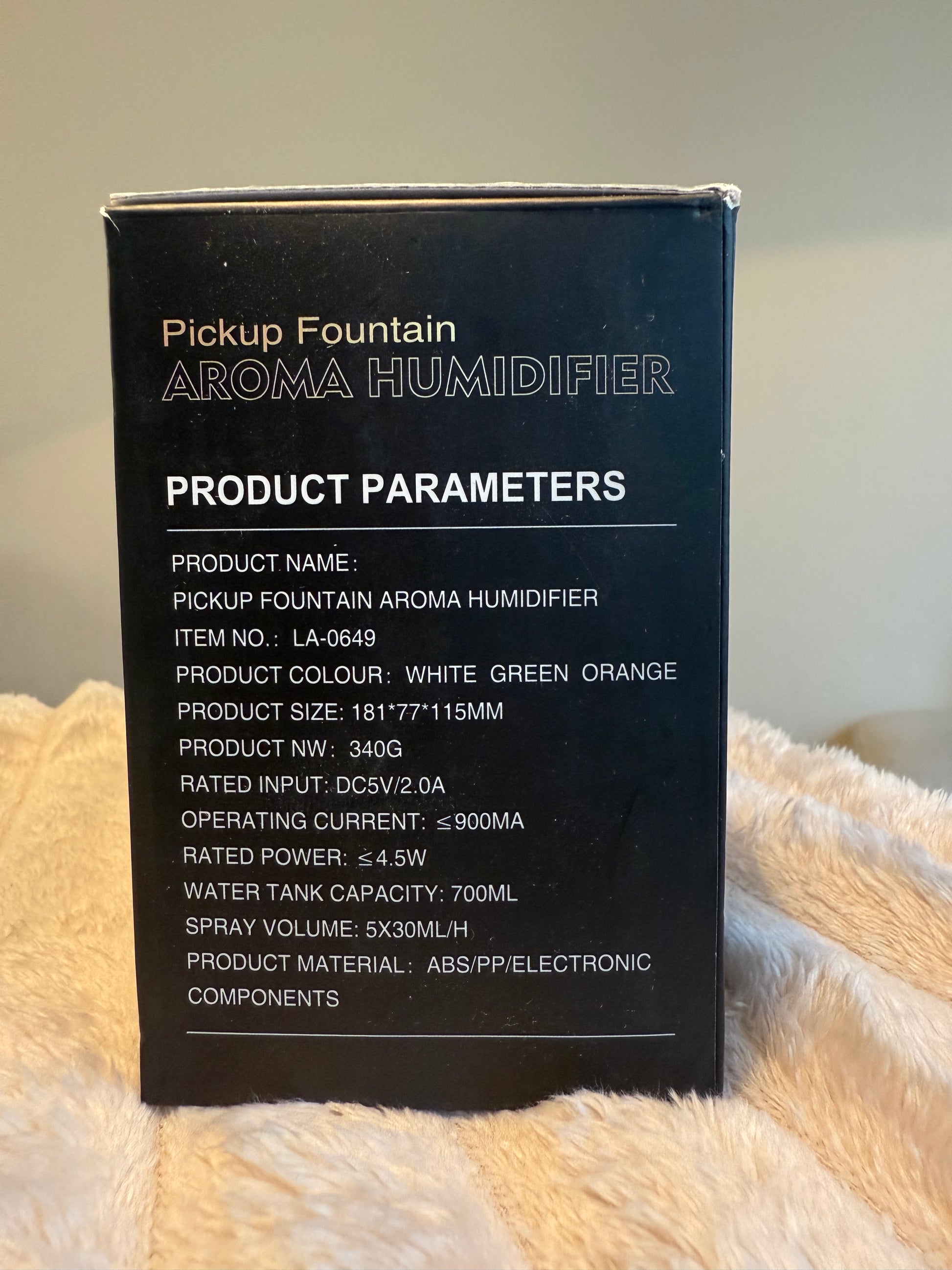 Pick up fountain, Aroma Humidifier